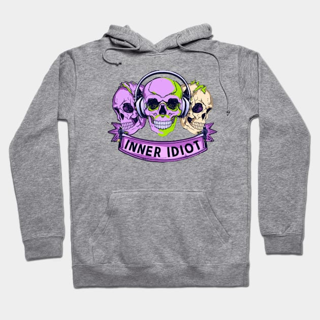 Skull collection #2 Hoodie by Inner Idiot